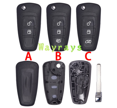 For Ford key shell with oval logo place