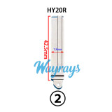 For Hyundai flip key blade,use for KZ-HYU025LO,pls note the key shell's interior in the piture before you buy