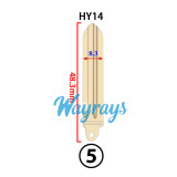 For Hyundai flip key blade,use for KZ-HYU025LO,pls note the key shell's interior in the piture before you buy