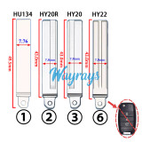 For Kia K5 flip key blade