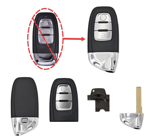 For Audi modified key shell accroding Lamborghini model without logo place