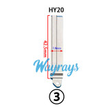 For Hyundai flip key blade,use for KZ-HYU025LO,pls note the key shell's interior in the piture before you buy