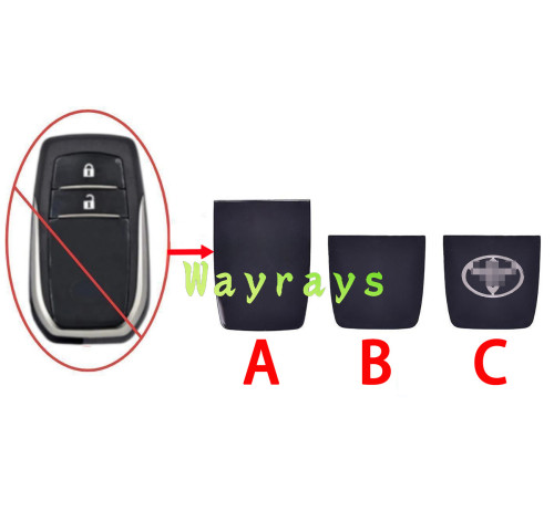 [Only the front cover]For Toyota key shell part without logo place/with oem logo place