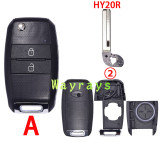 For Kia key shell with oval logo place
