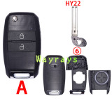 For Kia key shell with oval logo place
