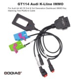 GODIAG GT114 for Audi K-Lline IMMO for A4 A6 C5 2nd & 3rd Generation Dashboard IMMO Key Matching Test Platform Cable