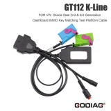 GODIAG VAG Test Platforms, GT112 K-Line with GT111 CAN-Bus and GT110 CAN-Bus UDS ,With Pogo Pin For VAG 2nd/3rd/3.5th/4th Generation Dashboard IMMO