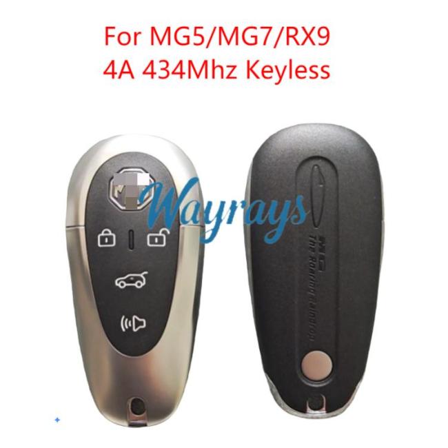 Original for MG5/7 RX9 4A chip 434mhz keyless 4 button remote key