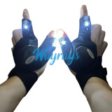 LED Flashlight Fishing Gloves — Luminous Fishing Gear, Emergency Repair, Night Fishing Illumination, Finger Light