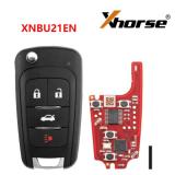 XNBU21EN Xhorse Buick type Second Generation 3+1 button wireless remote key,Replace XNBU01EN