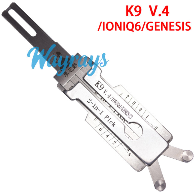 Lishi K9 V.4 2 in 1 tool.Support Hyundai IONIQ/GENESIS series