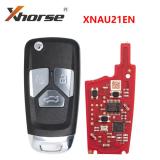 XNAU21EN Xhorse Audi type Second Generation 3 button wireless remote key,Replace XNAU01EN