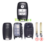 For Kia K5 key shell wit oval logo place