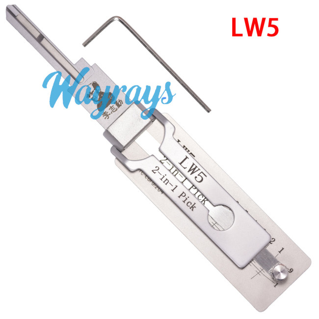 Lishi LW5 Lockwood Master 2 in 1 lock pick decoder tool.Support Australia residential decoder