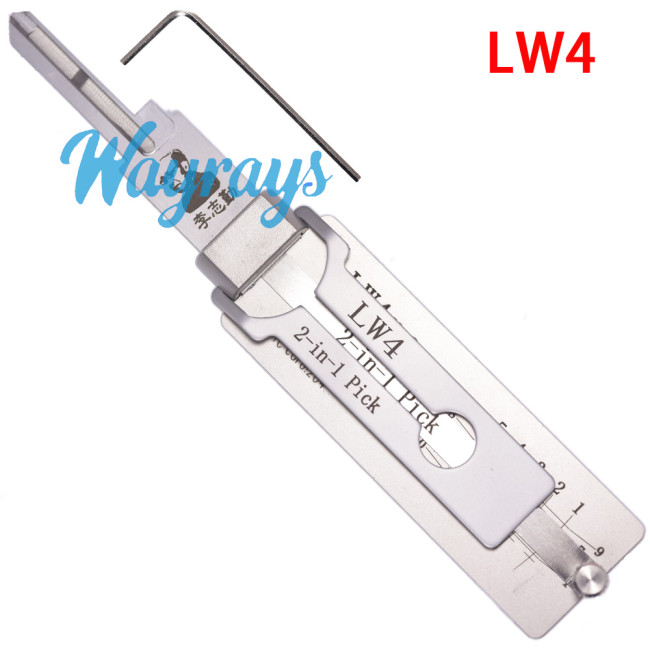 Lishi LW4 Lockwood Master 2 in 1 lock pick decoder tool.Support Australia residential decoder