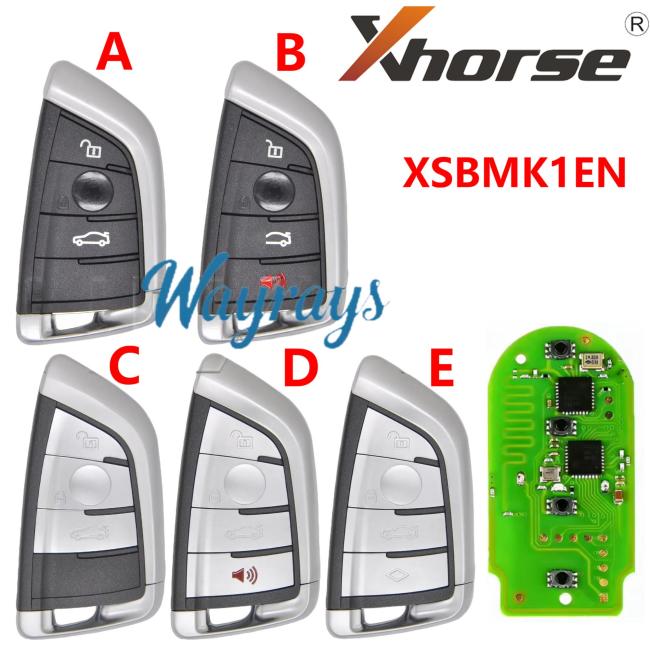 XSBMK1EN Xhorse BMW Knife style smart key,support all BMW F/G chassis models