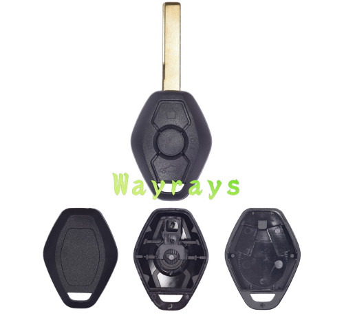 For BMW nice quality key shell  with round logo place