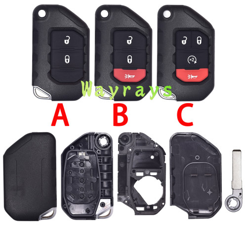For Jeep key shell  without logo