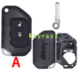 For Jeep key shell with OEM logo place