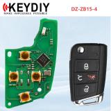 Keydiy DZ-ZB15-4 smart remote，mainly used for VW 5C. Also For 46.47.48.49.4A、MQB48 chip types, match it to the car after generating it，its functionis the same as the original smart key