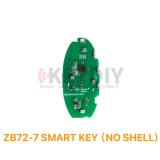 Keydiy ZB72-7 smart remote For 46.47.48.49.4A、MQB48、5Cchip types, match it to the car after generating it,its function is the same as the original smart key