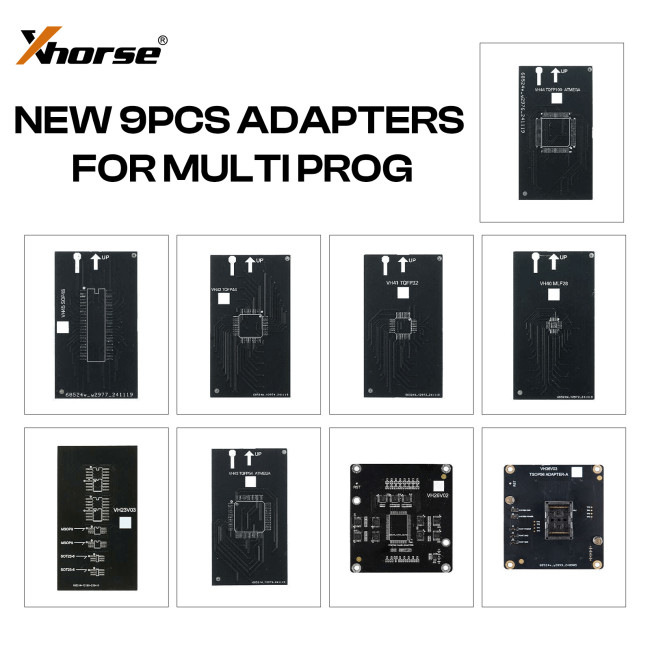 Xhorse Value Bundle New 9pcs Adapters for Multi Prog