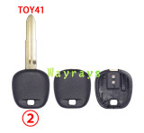 For Toyota transponder key shell without chip without logo place