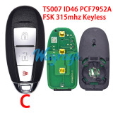 TS007 37172-71L00 ID46 PCF7952 FSK 315Mhz Keyless