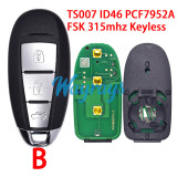 TS007 37172-71L00 ID46 PCF7952 FSK 315Mhz Keyless