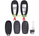 For Suzuki TS008 ID47 chip PCF7952X with FSK 434mhz keyless 2/3 button remote key