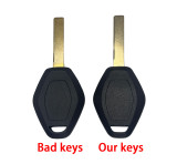 For BMW nice quality key shell  with round logo place