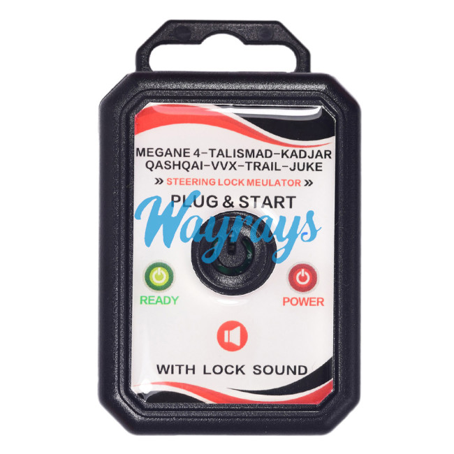 Universal ESL ELV Steering Lock Emulator for Renault Megane 4, Talisman, Kadjar; Nissan Qashqai, X-Trail, Juke with Lock Sound