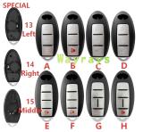 For infiniti key shell with OEM  logo place