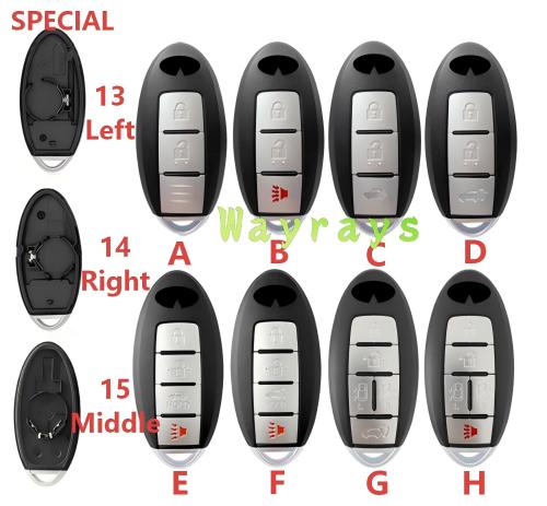 For infiniti key shell with OEM  logo place
