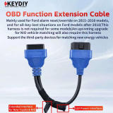 2026 KEYDIY OBD function expansion harness,Primarily used for disabling alarms on 2015–2018 Ford models, and for  all keys lost  scenarios on Ford models from 2018 onwards (this cable is not required for certain models).