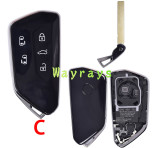 For VW MQB golf8 key shell with round logo place
