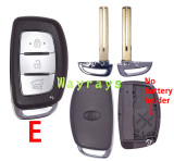 [no battery holder] For Hyundai key shell with oval logo place