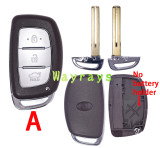 [no battery holder] For Hyundai key shell with oval logo place