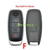 For Nissan key shell with OEM logo place