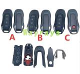 For Porsche key shell with logo place
