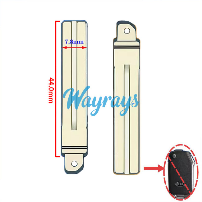 For Kia new Sportage flip key blade