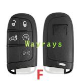 For Fiat key shell with square logo place with SIP22 blade