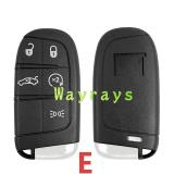 For Fiat key shell with square logo place with SIP22 blade