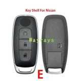 For Nissan key shell with OEM logo place