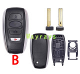 For Subaru key shell with oval logo place
