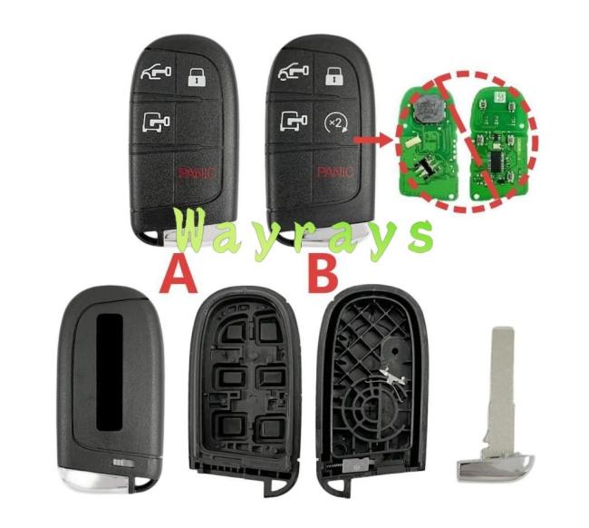 For Dodge RAM Promaster key shell with logo place