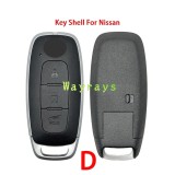 For Nissan key shell with OEM logo place