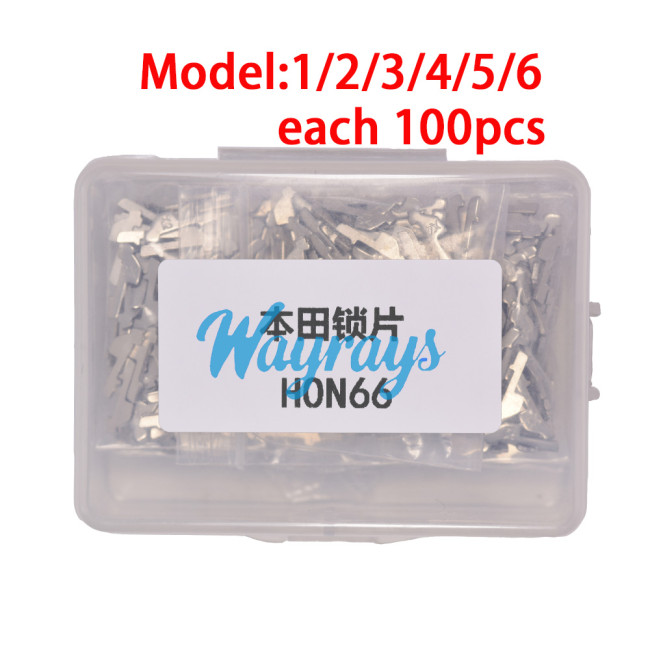 For Honda HON66 lock wafer,1-6 half type each model 100pcs,total 600pcs