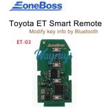 EoneBoss ET-03 Toyota Universal Smart Remote Key PCB, 4-Button, 4D&8A (Modifiable via Phone APP through Bluetooth) Compatible Board Numbers: 0410, 0351, 3450, 3330