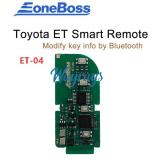 EoneBoss ET-04 Lexus Universal Smart Remote Key PCB, 4-Button, 4D&8A (Modifiable via Phone APP through Bluetooth) Compatible Board Numbers: 0440, 3410